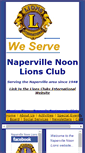 Mobile Screenshot of napervillenoonlions.org